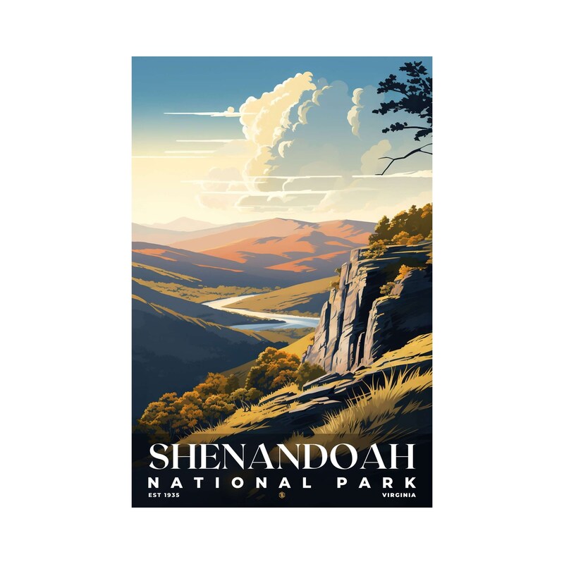 Shenandoah National Park Poster, Travel Art, Office Poster, Home Decor | S7